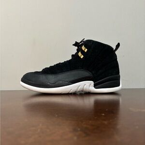 Jordan 12 Reverse Taxi - size 12 (wear, heel drag)